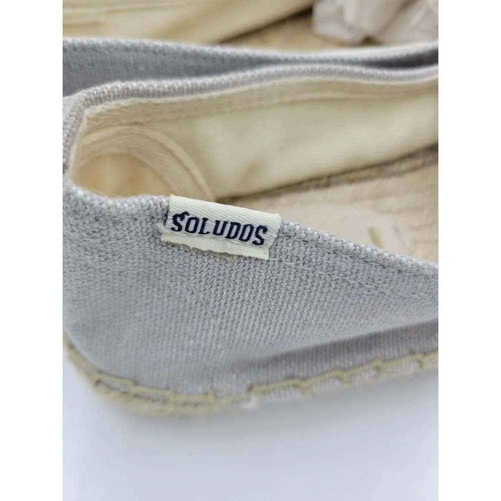 SOLUDOS NEW The Seville Smoking Slipper‎ Coche Gray- Size 8